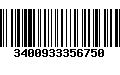 Código de Barras 3400933356750