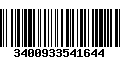 Código de Barras 3400933541644