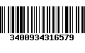 Código de Barras 3400934316579