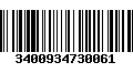 Código de Barras 3400934730061