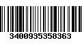 Código de Barras 3400935358363