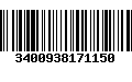 Código de Barras 3400938171150