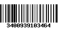 Código de Barras 3400939103464