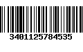 Código de Barras 3401125784535