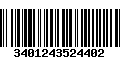 Código de Barras 3401243524402