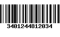 Código de Barras 3401244812034