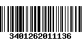 Código de Barras 3401262011136