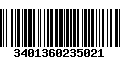 Código de Barras 3401360235021