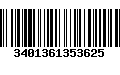 Código de Barras 3401361353625