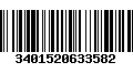 Código de Barras 3401520633582