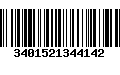 Código de Barras 3401521344142