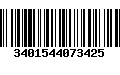 Código de Barras 3401544073425