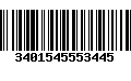 Código de Barras 3401545553445