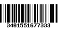 Código de Barras 3401551677333