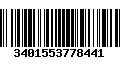 Código de Barras 3401553778441