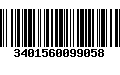 Código de Barras 3401560099058