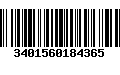 Código de Barras 3401560184365