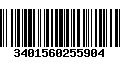 Código de Barras 3401560255904