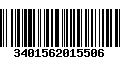 Código de Barras 3401562015506