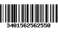 Código de Barras 3401562562550