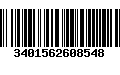 Código de Barras 3401562608548