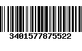 Código de Barras 3401577875522