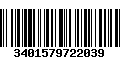 Código de Barras 3401579722039