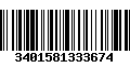 Código de Barras 3401581333674