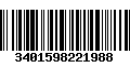 Código de Barras 3401598221988