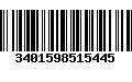 Código de Barras 3401598515445