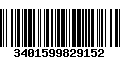 Código de Barras 3401599829152