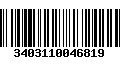 Código de Barras 3403110046819