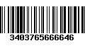 Código de Barras 3403765666646