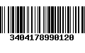 Código de Barras 3404178990120