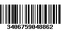 Código de Barras 3406759048862