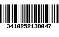 Código de Barras 3410252130047