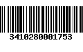 Código de Barras 3410280001753