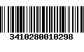 Código de Barras 3410280010298