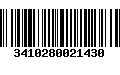 Código de Barras 3410280021430