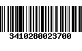 Código de Barras 3410280023700