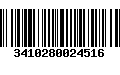 Código de Barras 3410280024516