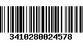 Código de Barras 3410280024578