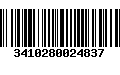 Código de Barras 3410280024837