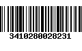 Código de Barras 3410280028231