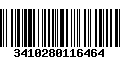 Código de Barras 3410280116464