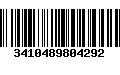 Código de Barras 3410489804292