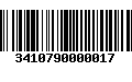 Código de Barras 3410790000017