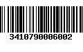 Código de Barras 3410790006002