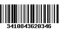 Código de Barras 3410843620346