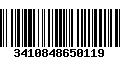 Código de Barras 3410848650119